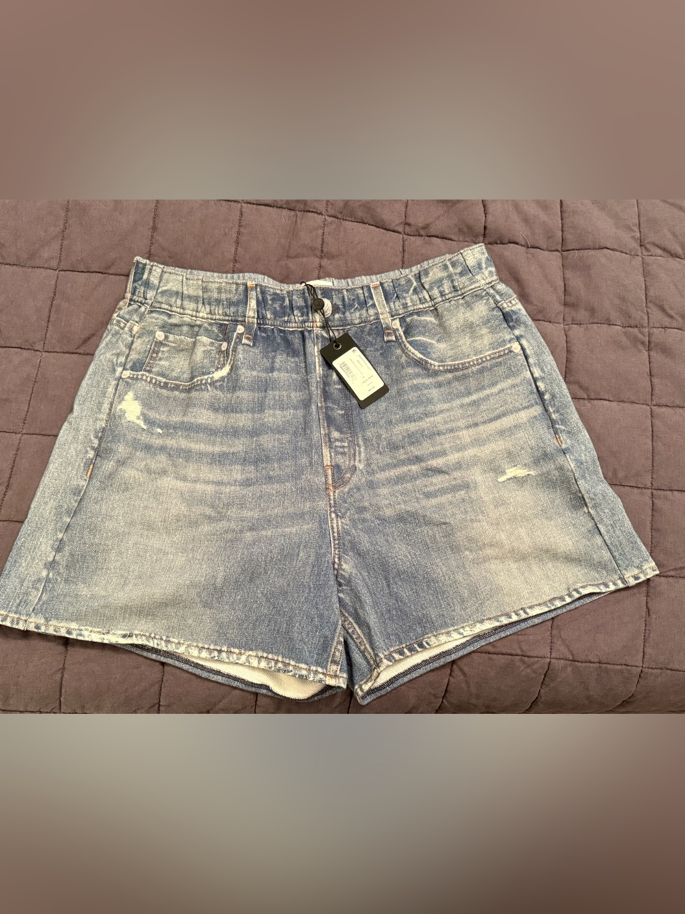 rag & bone Brooke Light Blue Denim Shorts